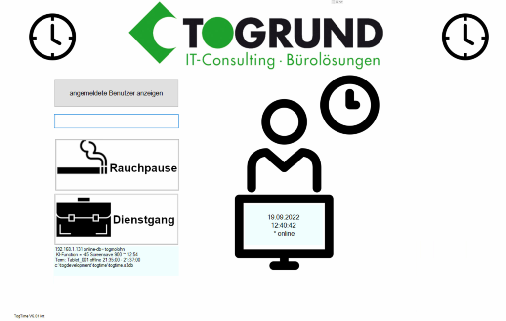 Zeiterfassung Individualprogrammierung Togrund